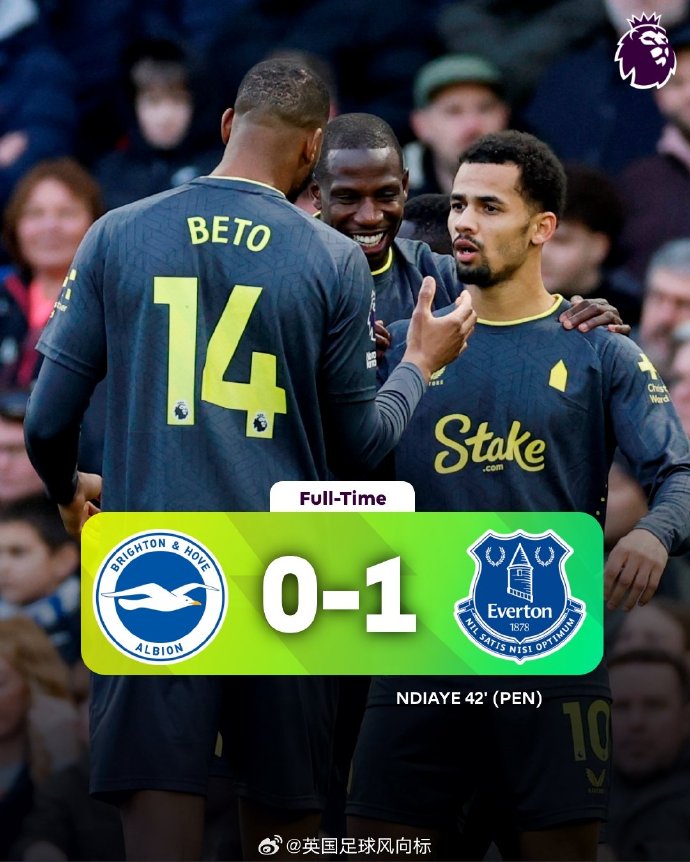 埃弗顿主场告捷,豪取保级关键三分 埃弗顿主场告捷,豪取保级关键三分