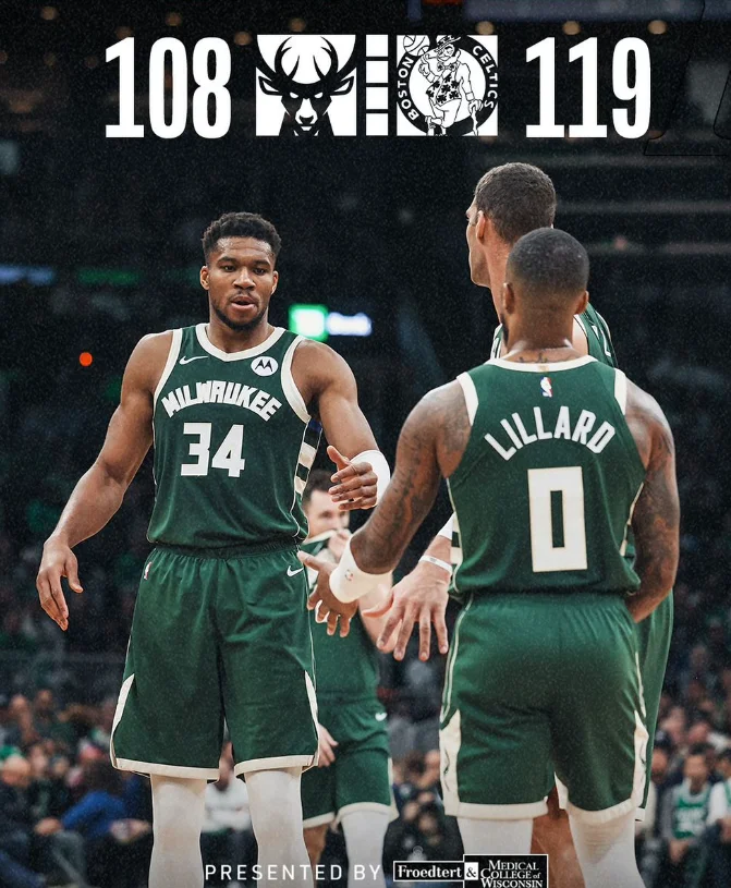 凯尔特人客场逆转雄鹿,取得五连胜 凯尔特人客场逆转雄鹿,取得五连胜